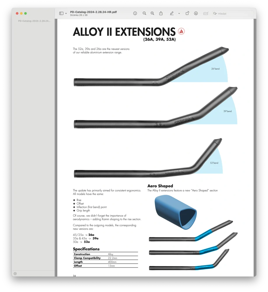 aluminium extensions 26a